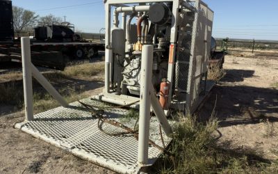 Used Hurricane GT-276-41B Booster Compressor – CAT 3126 Diesel, 500 PSI, Skidded Unit For Sale